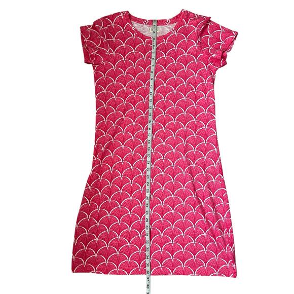 Capelton Road Coral Fans Crew Neck T-Shirt Dress Beach Resort Womens Size Medium - Picture 11 of 11
